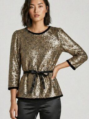 NWT Darling  Celeste Sequin Top